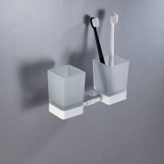 Стакан для ванной комнаты двойной Shevanik SG5622C белый